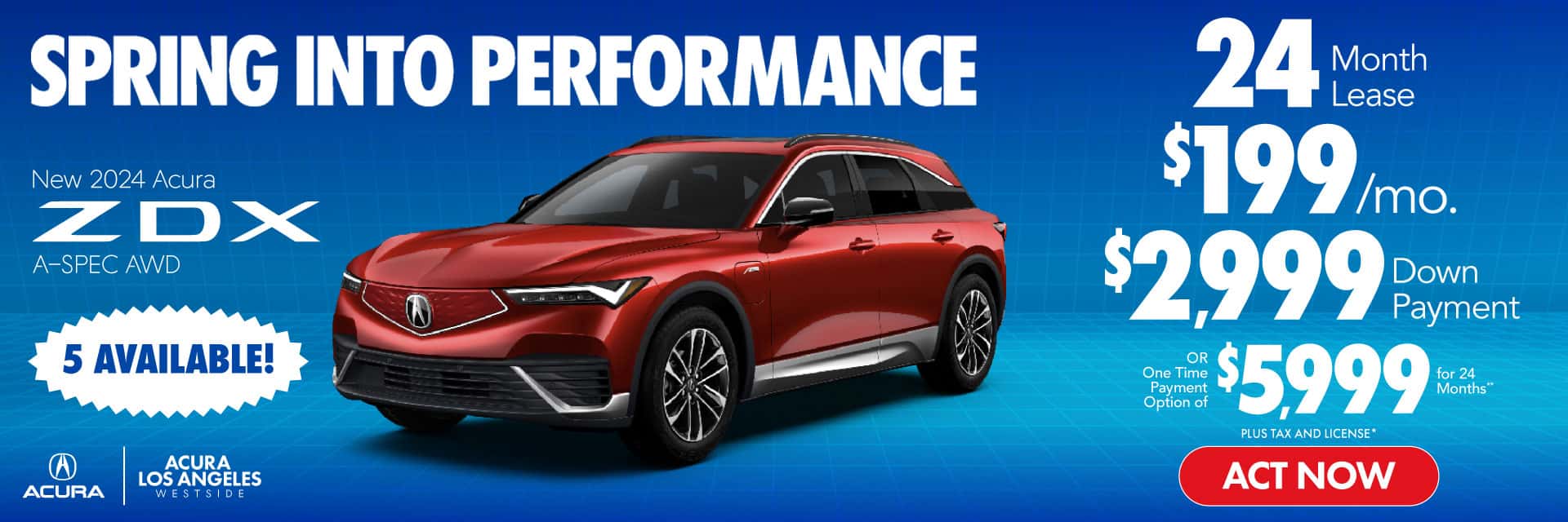 New 2024 Acura ZDX ASPEC AWD 