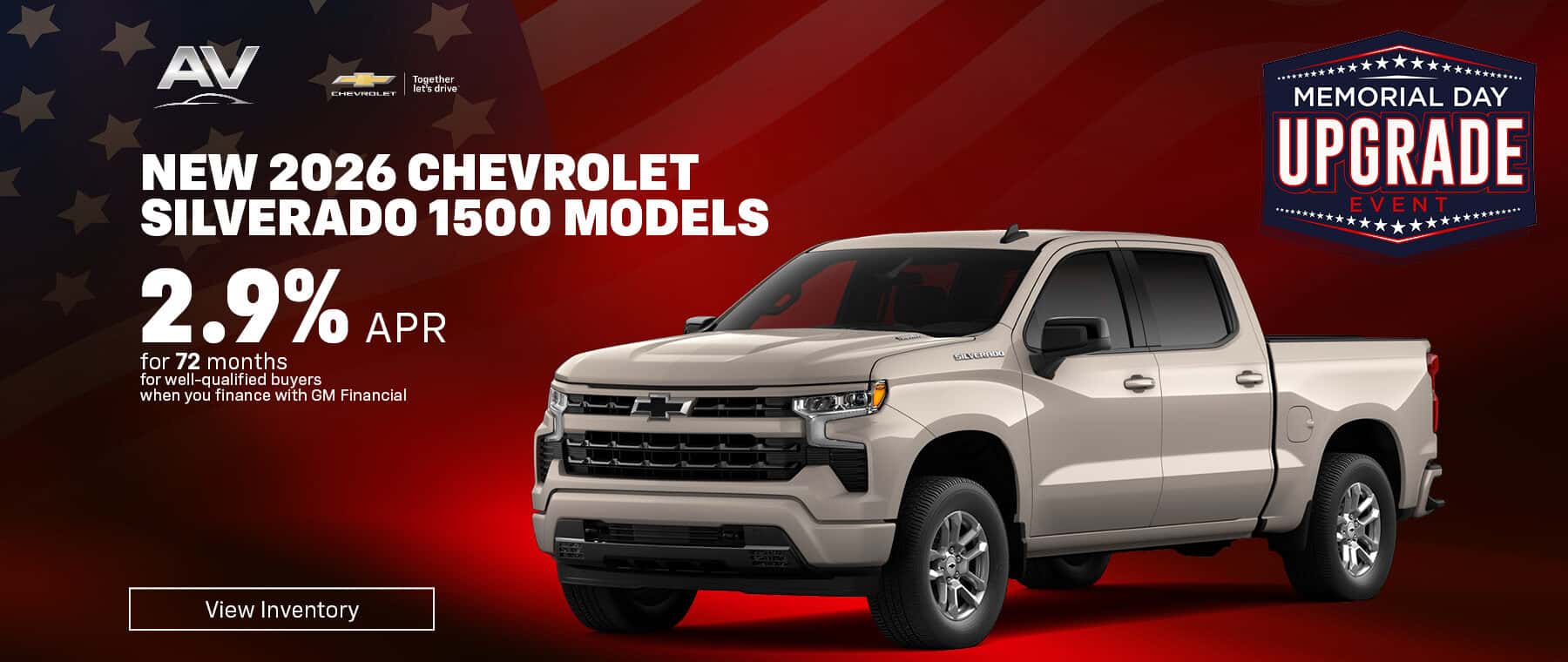 NEW 2026 CHEVROLET SILVERADO 1500 MODELS 2.9% APR
