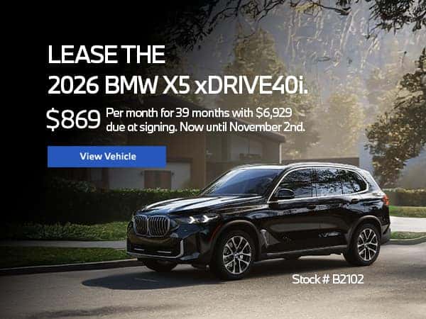 2026 BMW X5 xDrive40i Lease