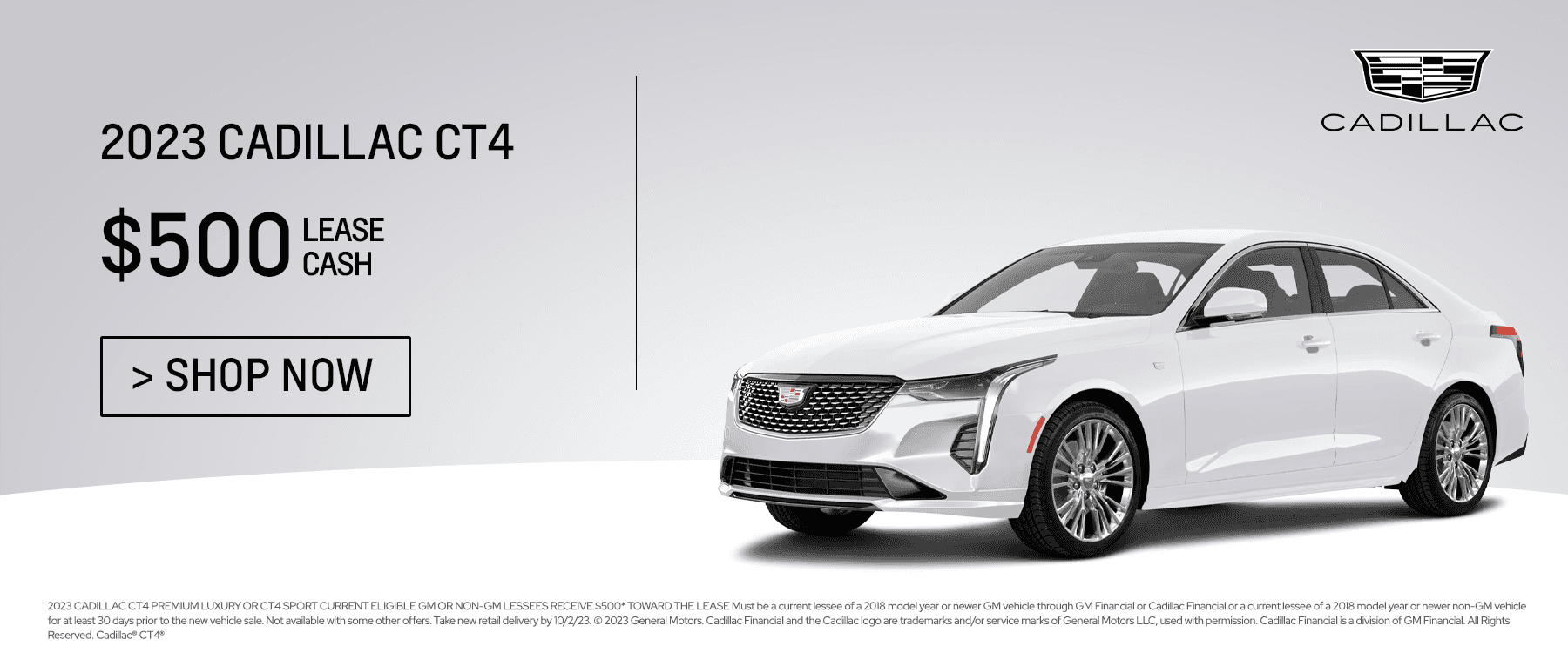 el paso cadillca ct4 lease cash sept
