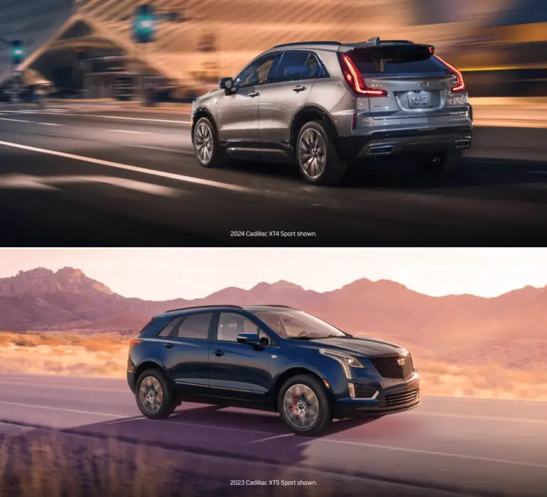 Cadillac XT4 Vs. Cadillac XT5 Comparison