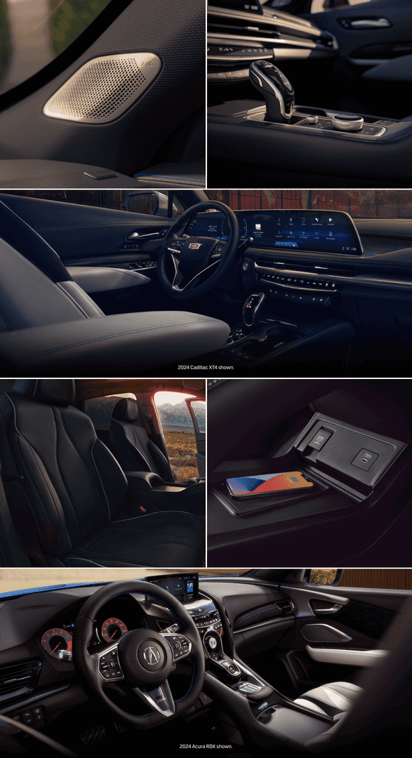 Cadillac XT4 vs. Acura RDX: Interior Features, Trims & Technology