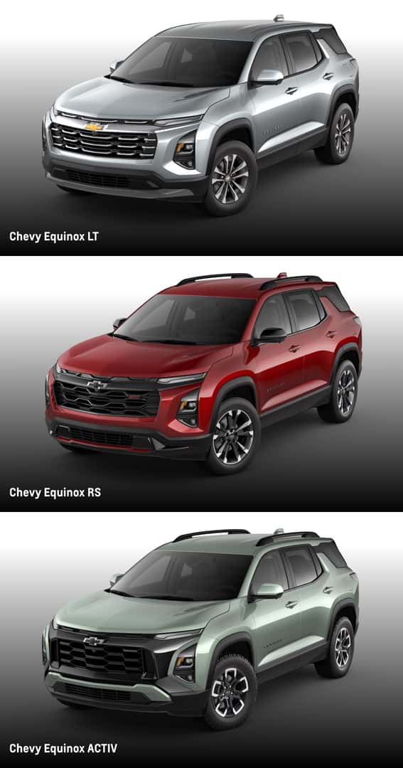 Nissan Rogue vs. Chevrolet Equinox Trim Levels
