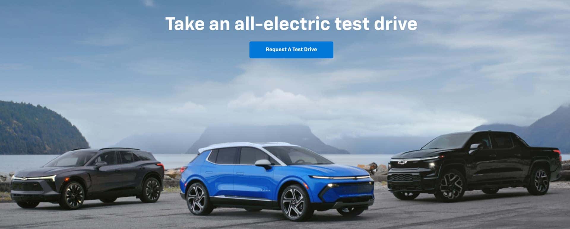Toyota Dealer Near Me New Used - Chevy EV Test Drive Banner