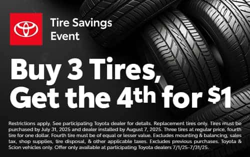 Buy 3 Tires Get the 4th for $1