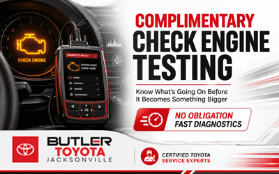 complimentary check engine light testing at Butler Toyota