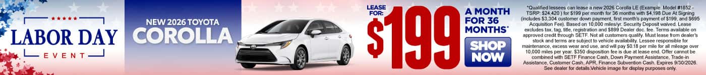 New 2026 Toyota Corolla 