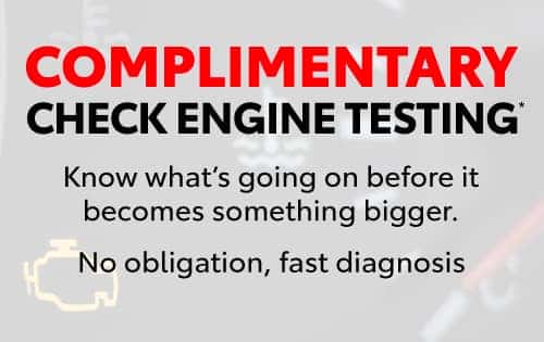 Complimentary Check Engine Testing