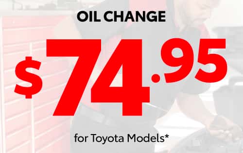 $74.95 Oil Change for Toyota Models*