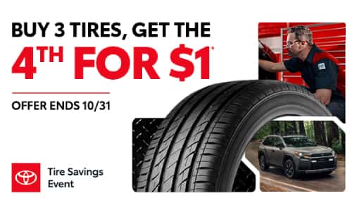 Buy 3 Tires, Get the 4th for $1*