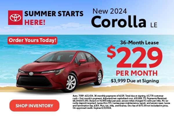 Lease Specials | DCH Wappingers Falls Toyota