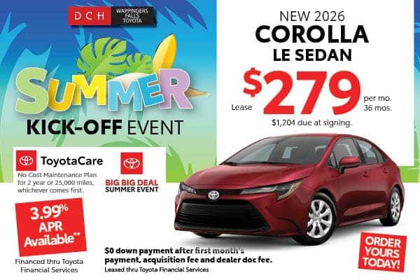 New 2026 Toyota Corolla LE Sedan