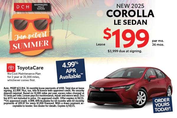 New 2025 Toyota Corolla LE Front-Wheel Drive Sedan