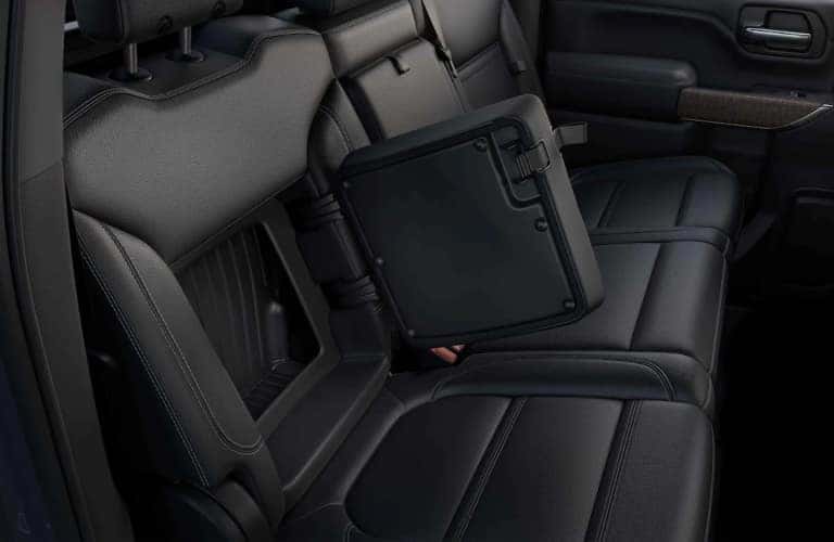 Black 2023 Sierra HD Interior with Storage