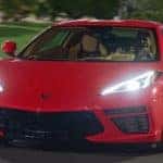 Red 2023 Corvette Stingray on Road