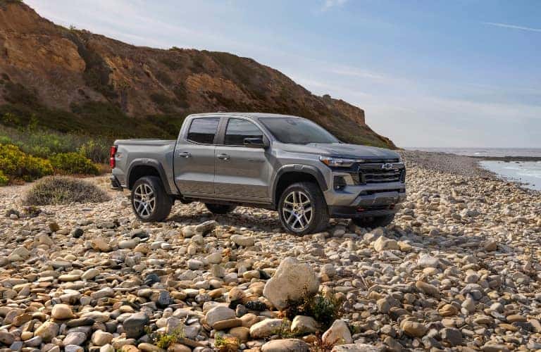 2023 Chevrolet Colorado Parked on Rocks