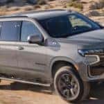 2023 Chevrolet Suburban Driving on Dirt Road