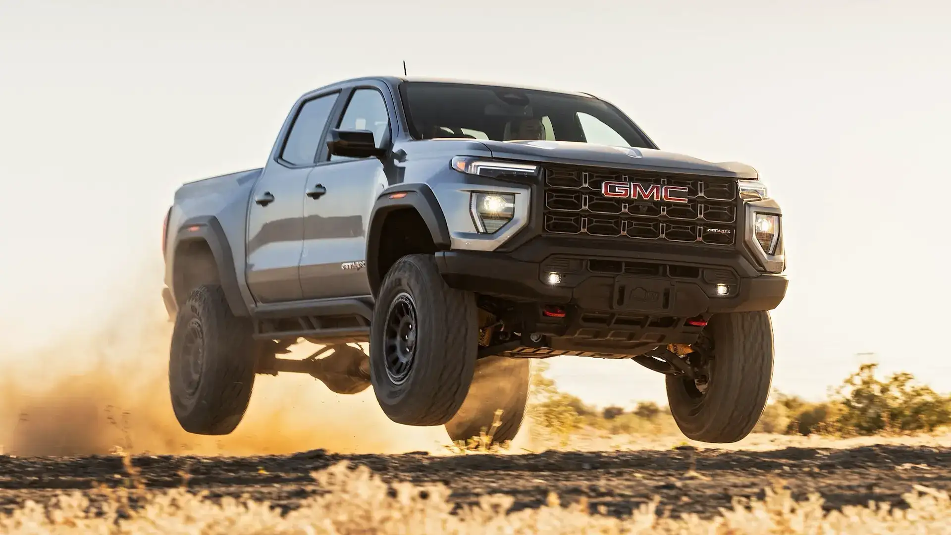 Interior view of 2025 GMC Canyon AT4X AEV Edition showcasing comfort and technology
