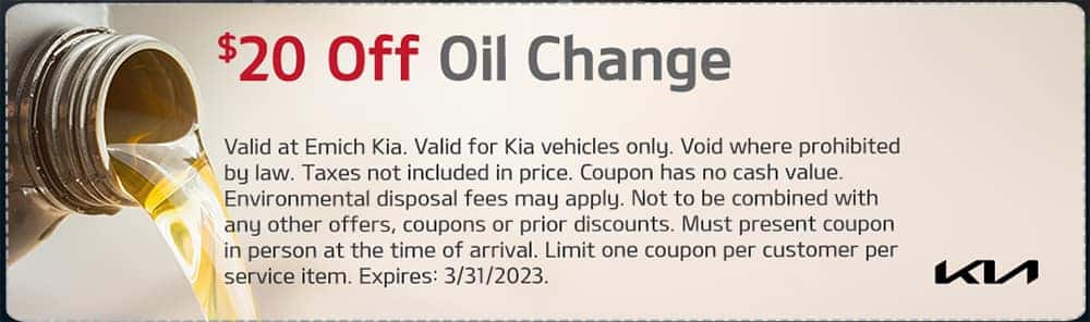 $20 off oil change