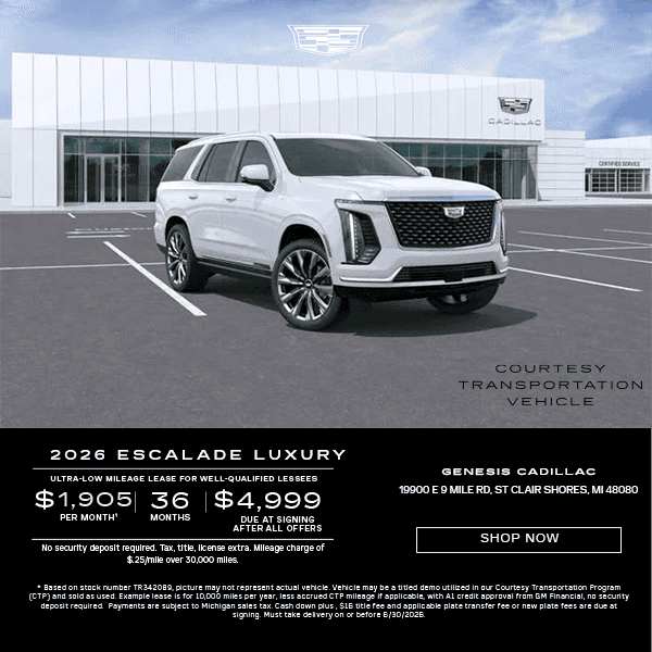 2026 Escalade Luxury 