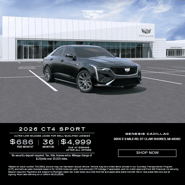 2026 Cadillac CT4 Sport Everyone 