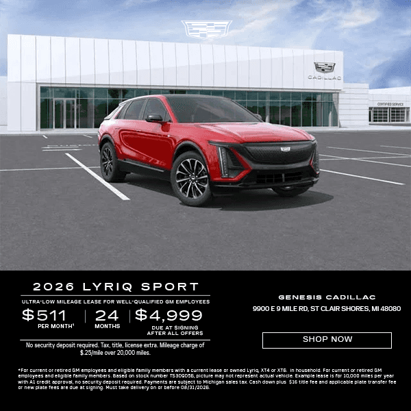 2026 Cadillac LYRIQ Sport Employee 