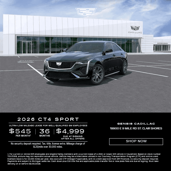 2026 Cadillac CT4 Sport Employee 