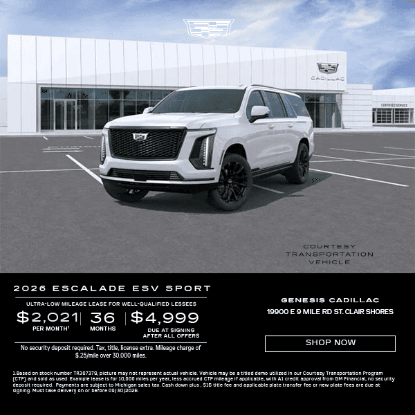 2026 Cadillac Escalade EVS Sport Everyone 