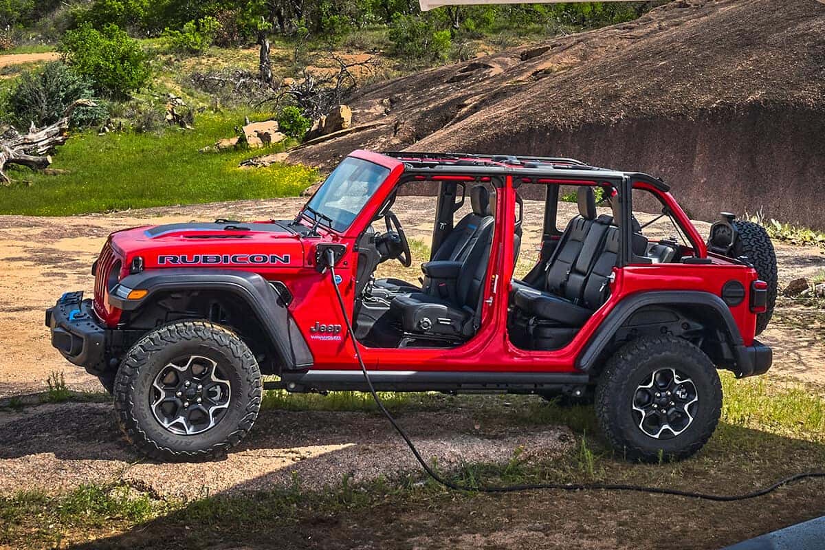 Jeep Wrangler showcasing its performance on rugged terrain