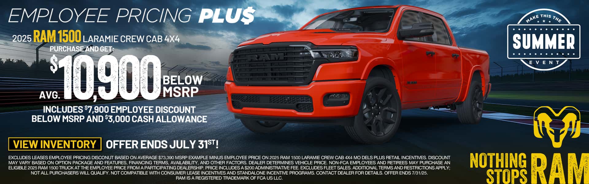 $10,900 below msrp on 2025 Ram 1500