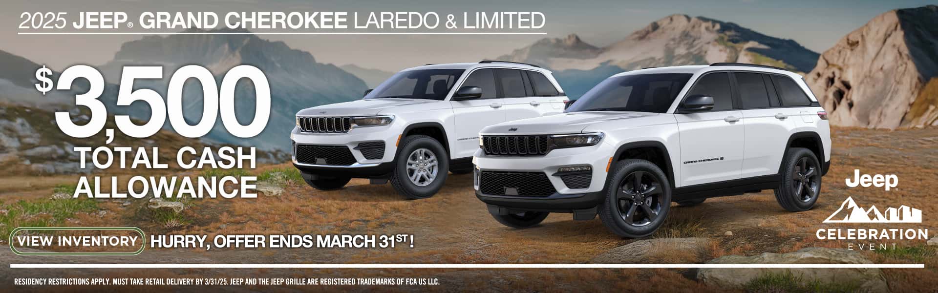 $3,500 off Jeep