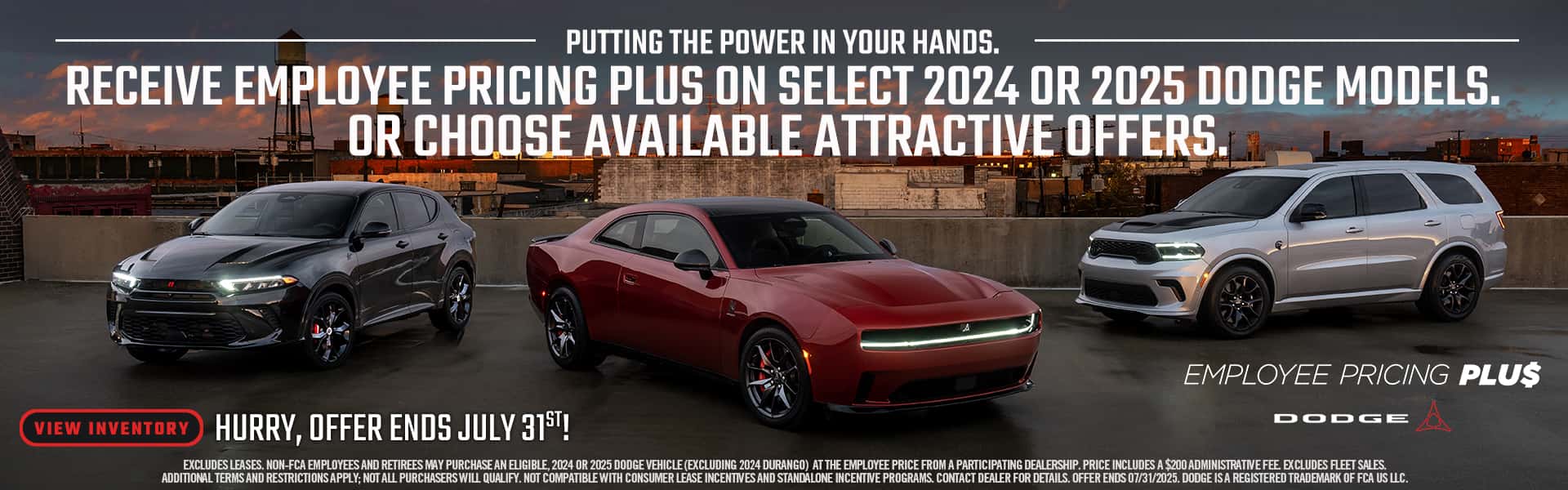 Employee Pricing on Dodge Models