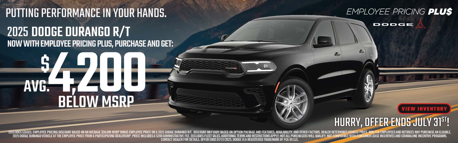 $4,200 below msrp on 2025 Dodge Durango