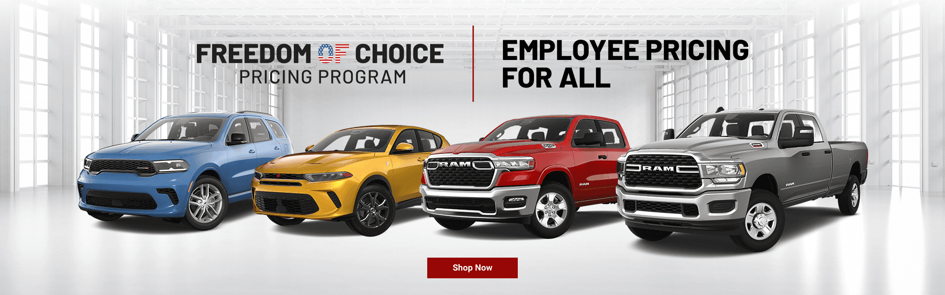 Freedom of choice pricing program /Employee pricing for all