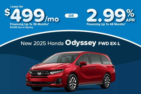 New 2025 Honda Odyssey FWD EX-L