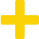 Yellow plus symbol icon bulletpoint