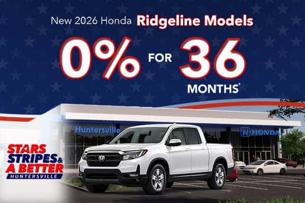 New 2026 Honda Ridgeline Models