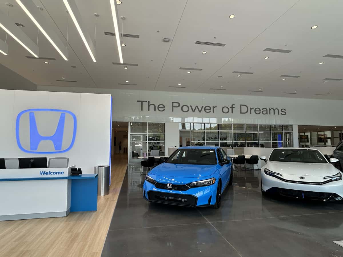 Inside the Honda of Huntersville showroom