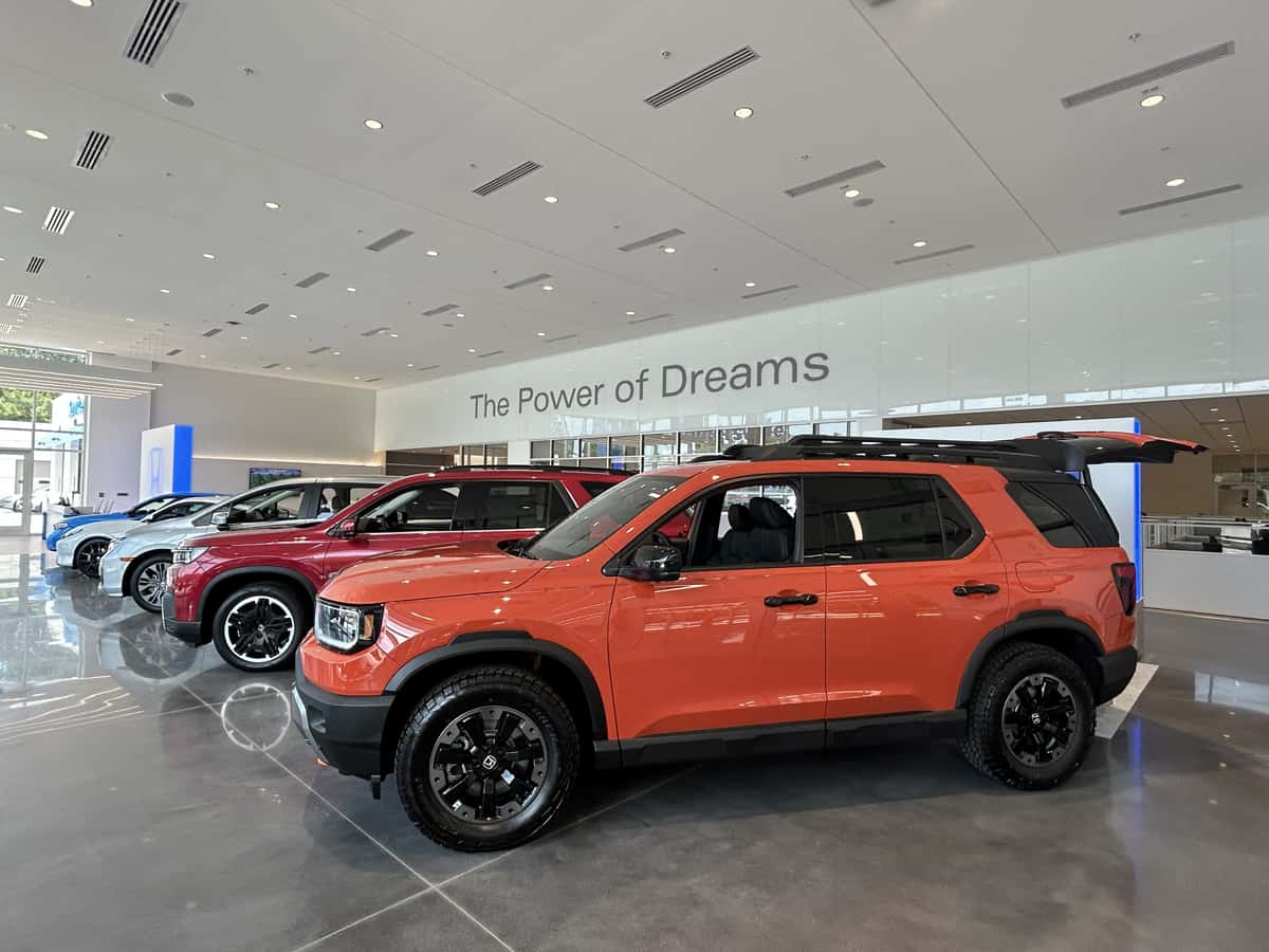 Inside the Honda of Huntersville showroom