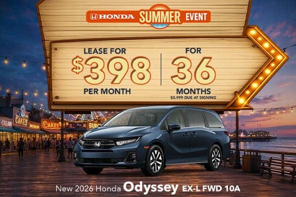 New 2026 Honda Odyssey EX-L FWD 10A