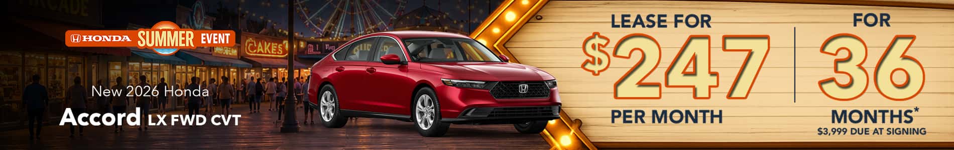 New 2026 Honda Accord LX FWD CVT
