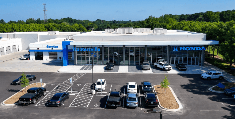 Overhead shot of Honda of Huntersville