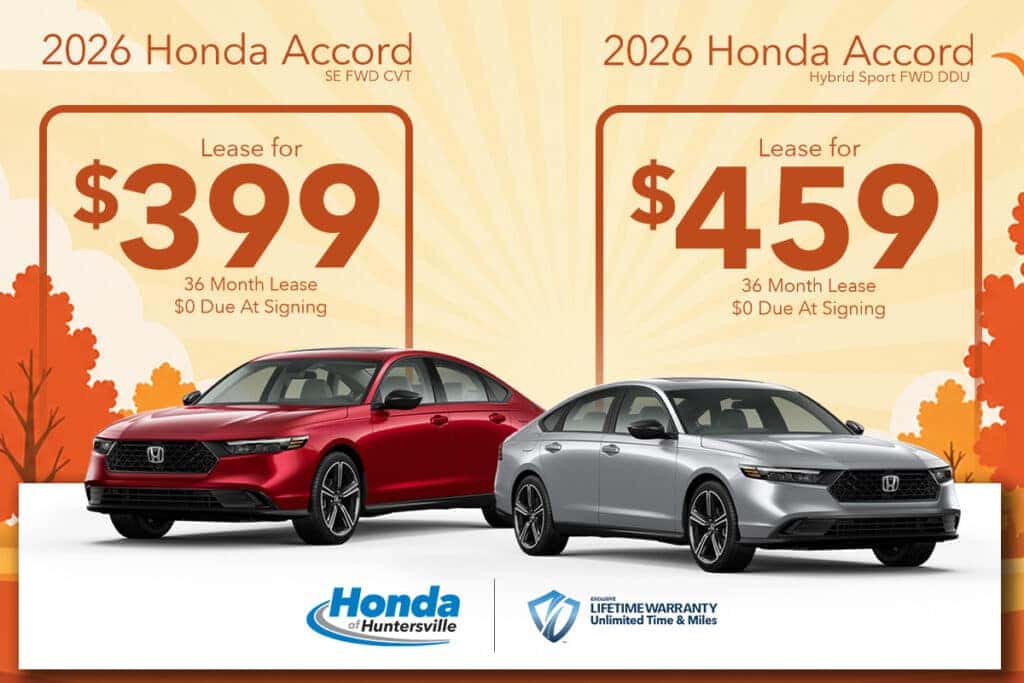 New 2026 Honda Accord SE FWD CVT or New 2026 Honda Accord Hybrid Sport FWD DDU 