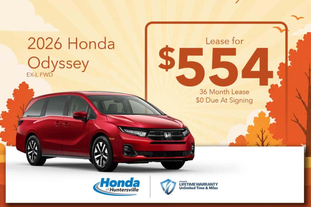 New 2026 Honda Odyssey EX-L FWD