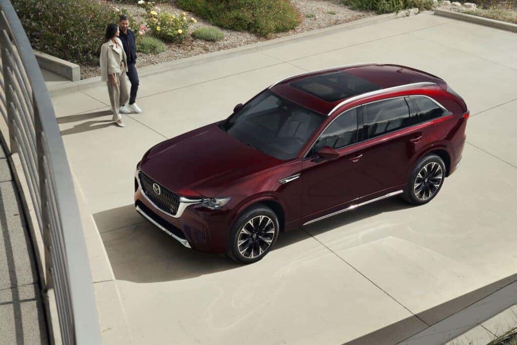 2026 Mazda CX-90 top down view of the vehicle parked