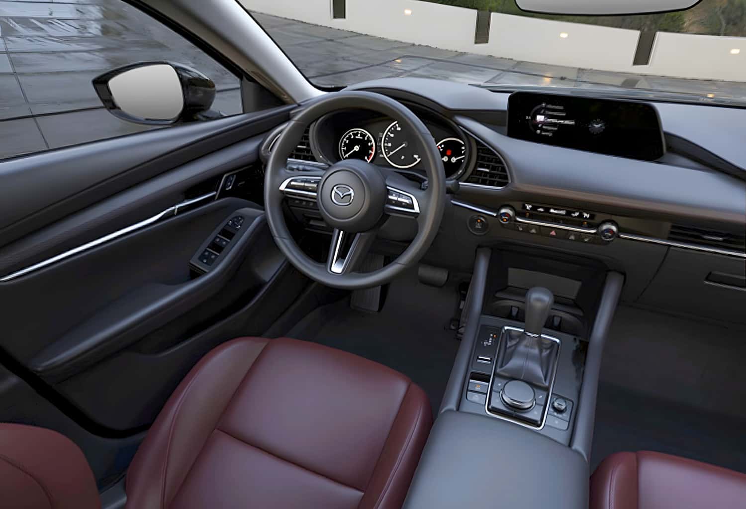2026 Mazda3 Colors Inside & Out | Hatchback + Sedan Red Leather
