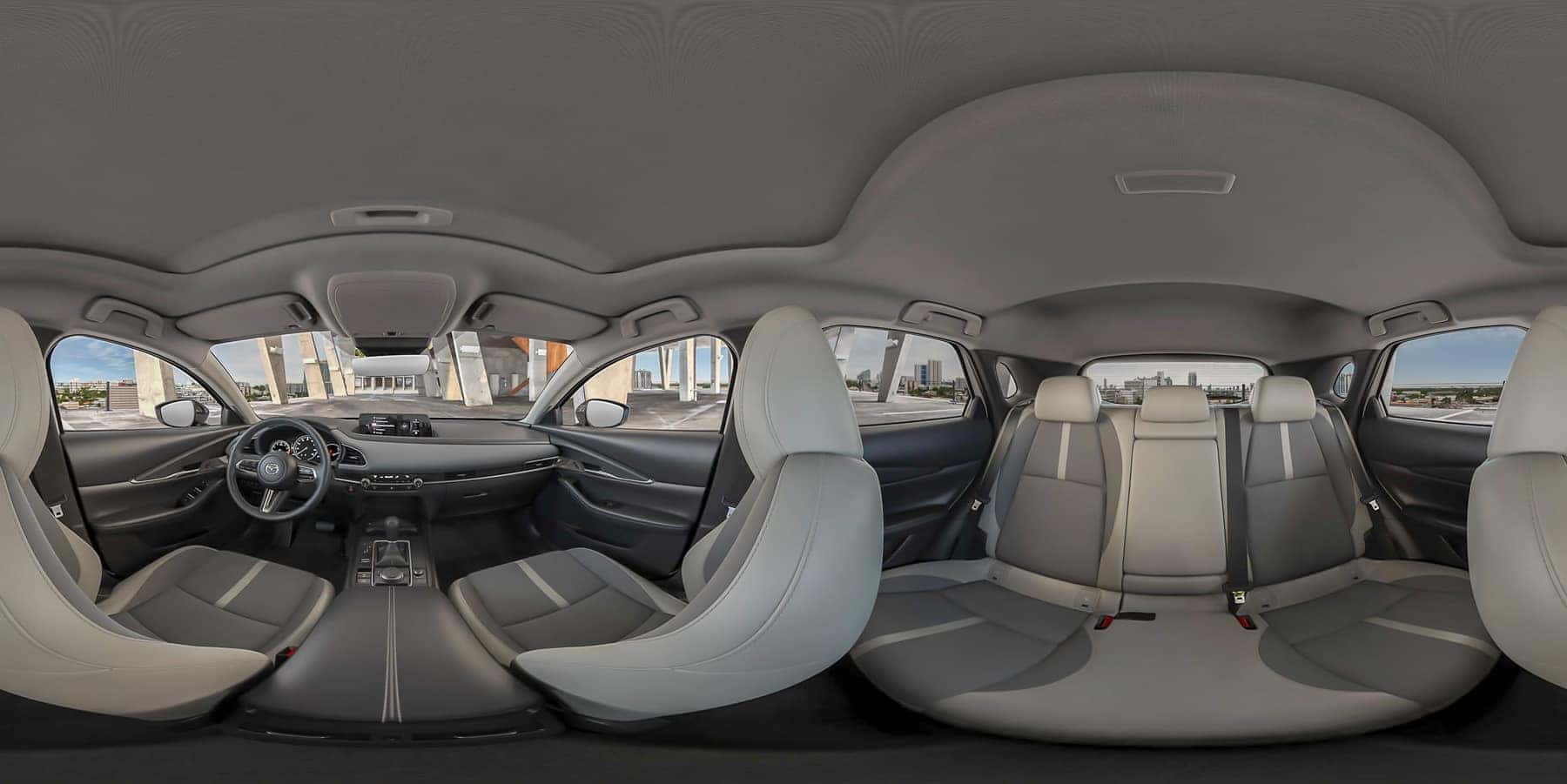 2026 Mazda CX-30 Colors Inside & Out White Leatherette w/ Gray Inserts (2.5 Turbo Aire Edition)