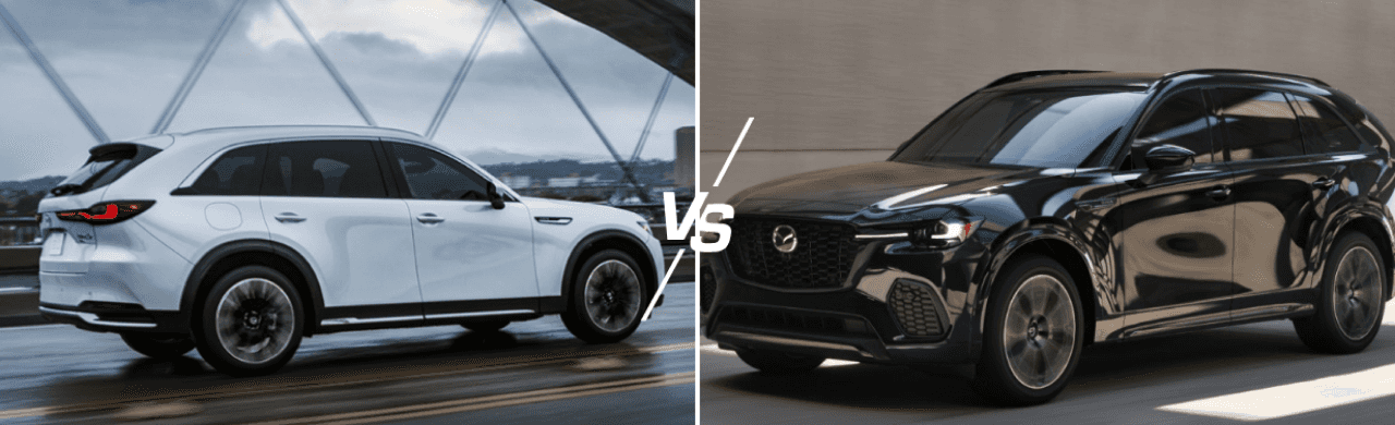 2026 Mazda CX-70 vs. CX-90
