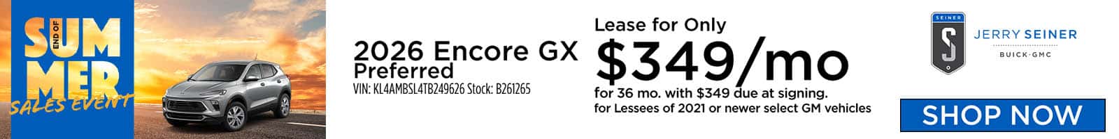 Aug 26 Encore GX Lease Offer SRP