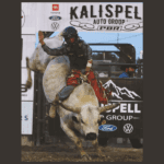 Bull rider at the KAG PBR Rodeo